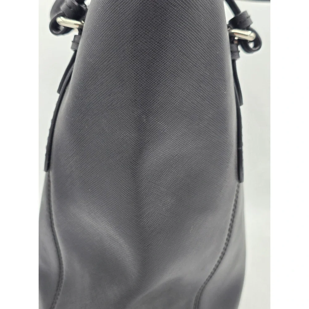 COACH Peyton Leather Zip Top Tote Bag Purse - Black/Silver‎ - SEE PHOTOS